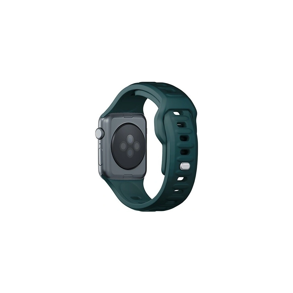 Wholesale 3MK Silicone Watch Strap for Apple Watch 4/5/6/7/SE/8/9/10 40/41/42mm green/evergreen - 3MK6251 - {ean13} - Hurt