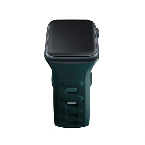 Pasek 3MK Silicone Watch Strap Apple Watch 4/5/6/7/SE/8/9/10 40/41/42mm zielony/evergreen