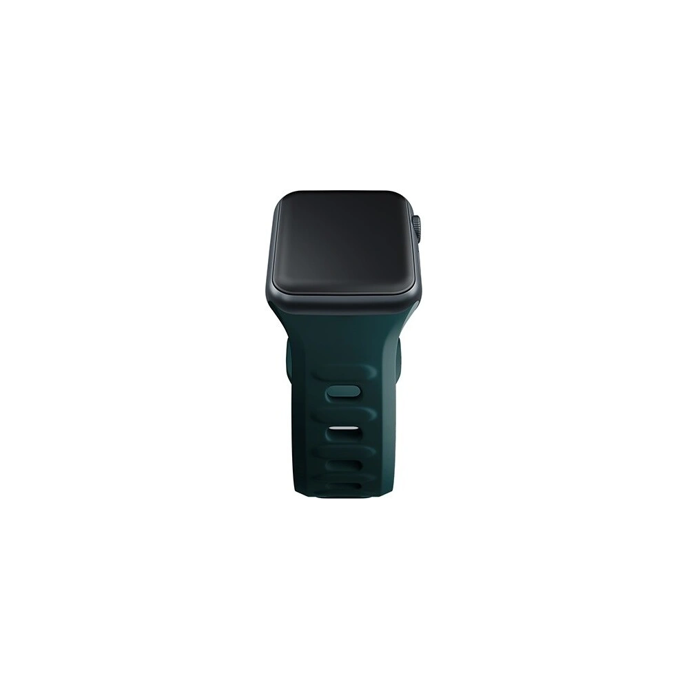 Wholesale 3MK Silicone Watch Strap for Apple Watch 4/5/6/7/SE/8/9/10 40/41/42mm green/evergreen - 3MK6251 - {ean13} - Hurt