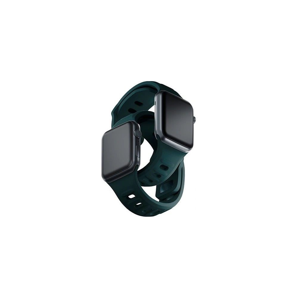 Wholesale 3MK Silicone Watch Strap for Apple Watch 4/5/6/7/SE/8/9/10 40/41/42mm green/evergreen - 3MK6251 - {ean13} - Hurt