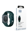 Pasek 3MK Silikon-Uhrenarmband Apple Watch 4/5/6/7/8/9/SE/Ultra 42/44/45/49mm grün/evergreen