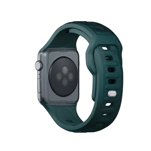 Hurtownia GSM - Pásek 3MK silikonový na hodinky Apple Watch 4/5/6/7/8/9/SE/Ultra 42/44/45/49mm zelený/evergreen - 3MK6252 - {ean13} - Hurt