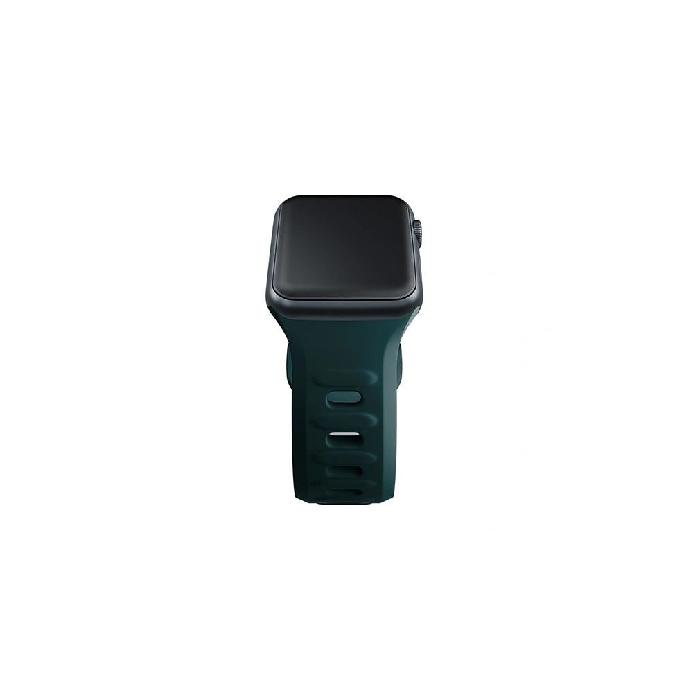 3MK Silicone Watch Strap for Apple Watch 4/5/6/7/8/9/SE/Ultra 42/44/45/49mm green/evergreen
