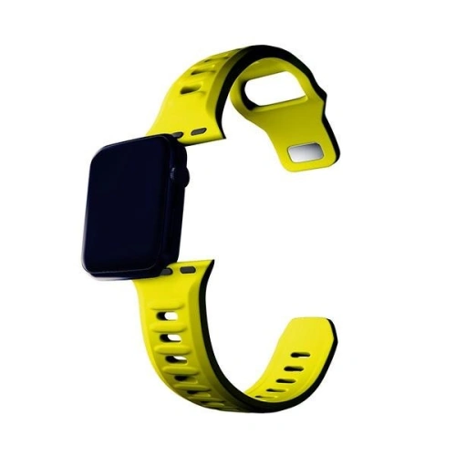 Pasek 3MK Silicone Watch Strap Apple Watch 4/5/6/7/SE/8/9/10 40/41/42mm żółty/yellow
