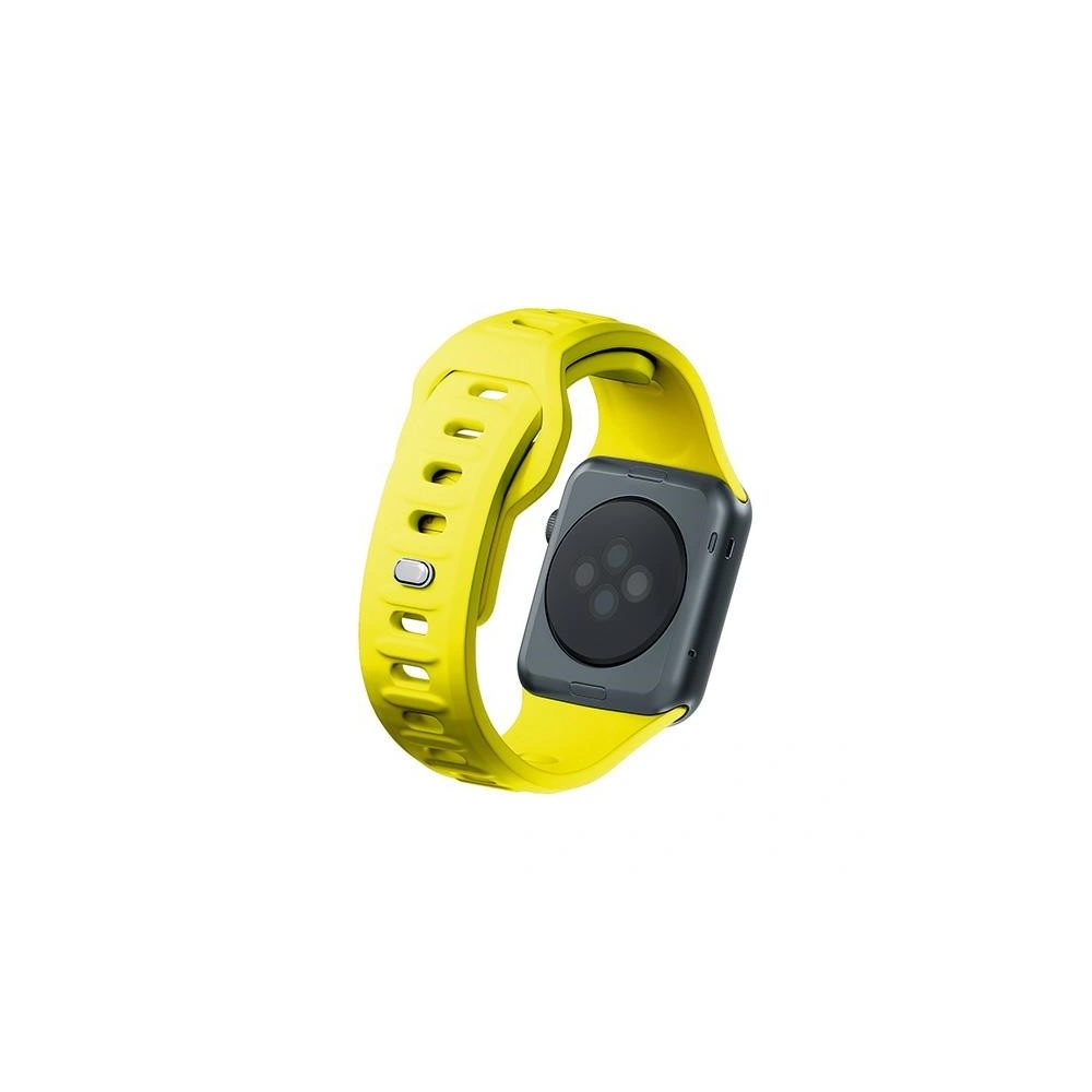 Pásky 3MK silikonový náramek Apple Watch 4/5/6/7/8/9/SE/Ultra 42/44/45/49mm žlutý/yellow