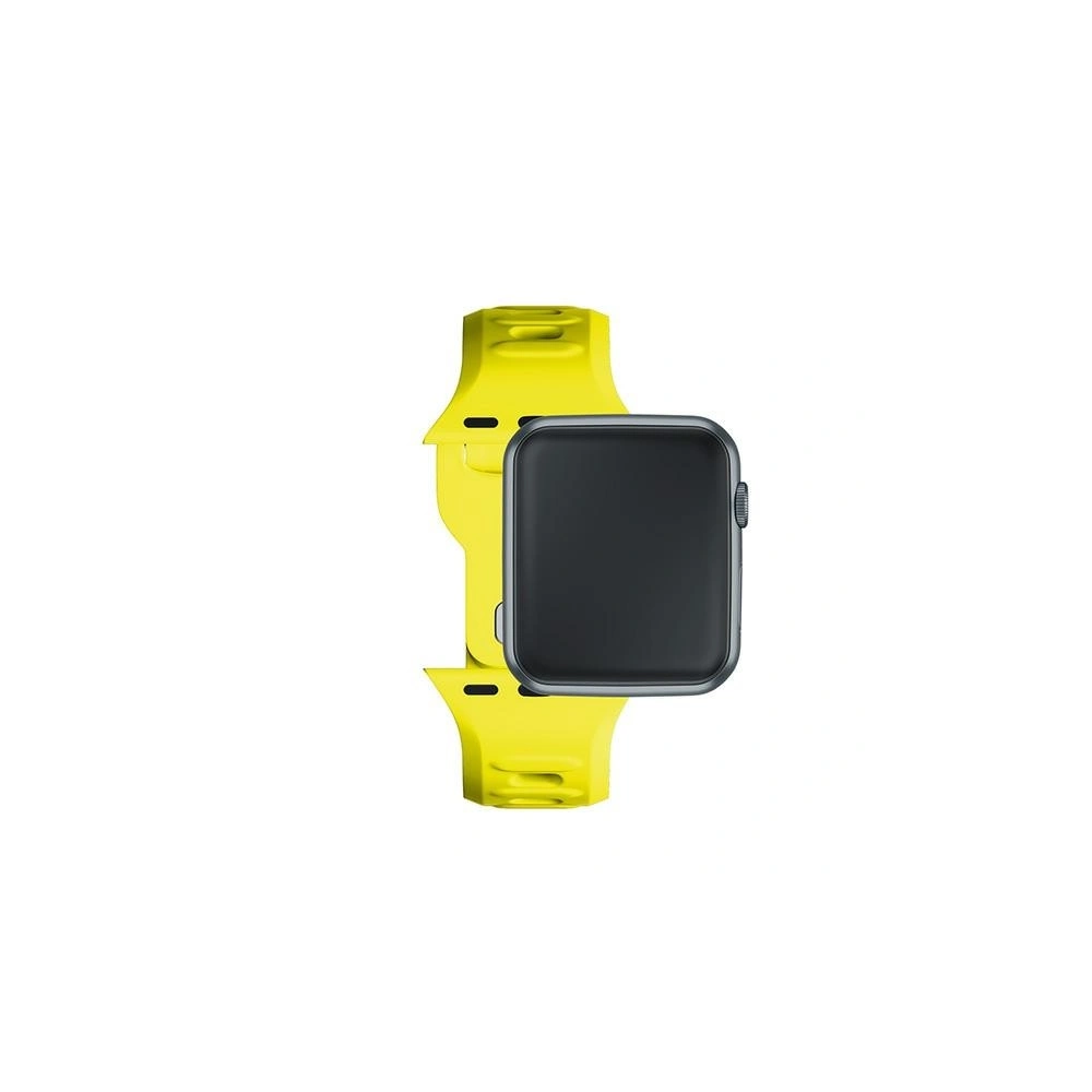 Pásky 3MK silikonový náramek Apple Watch 4/5/6/7/8/9/SE/Ultra 42/44/45/49mm žlutý/yellow