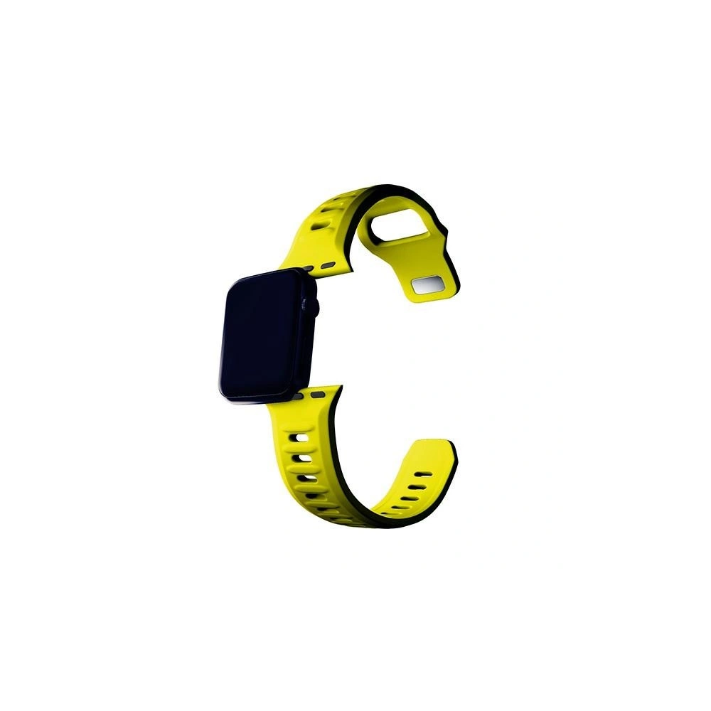 Pásky 3MK silikonový náramek Apple Watch 4/5/6/7/8/9/SE/Ultra 42/44/45/49mm žlutý/yellow