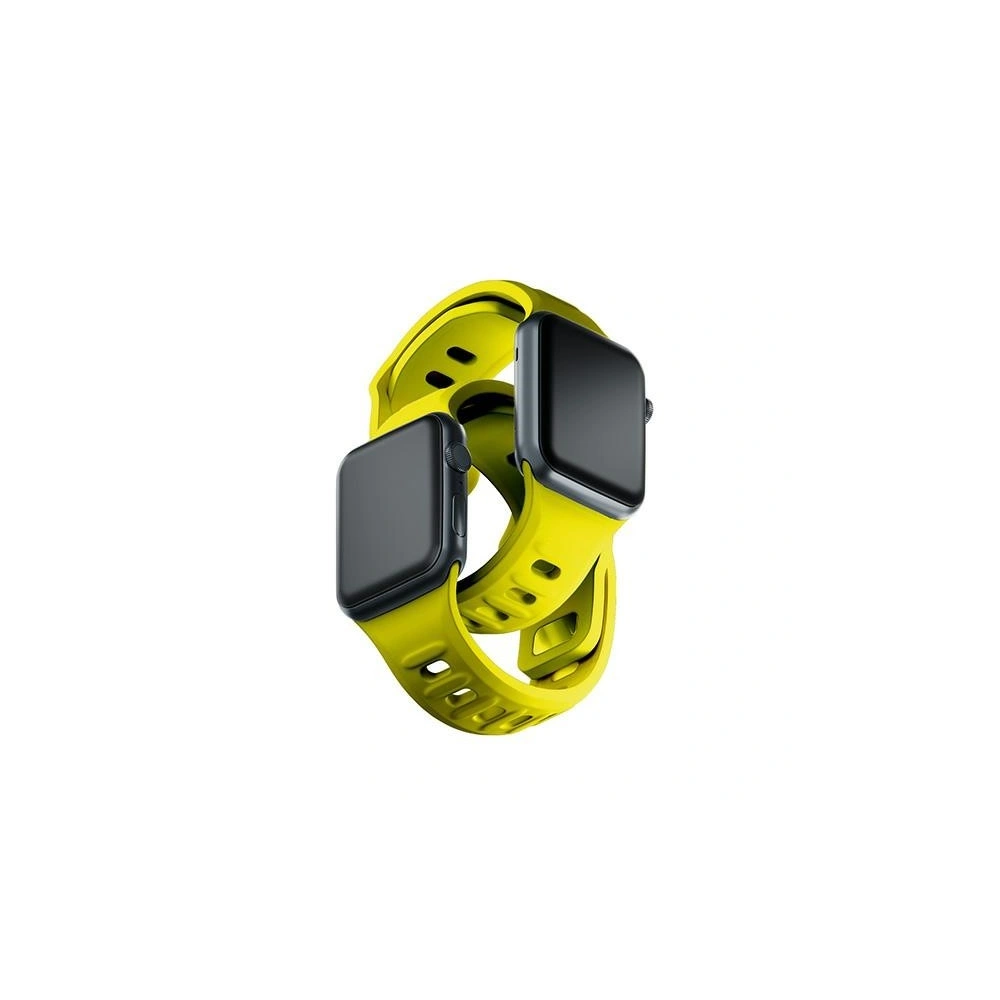Wholesale 3MK Silicone Watch Strap for Apple Watch 4/5/6/7/8/9/SE/Ultra 42/44/45/49mm yellow - 3MK6254 - {ean13} - Hurt