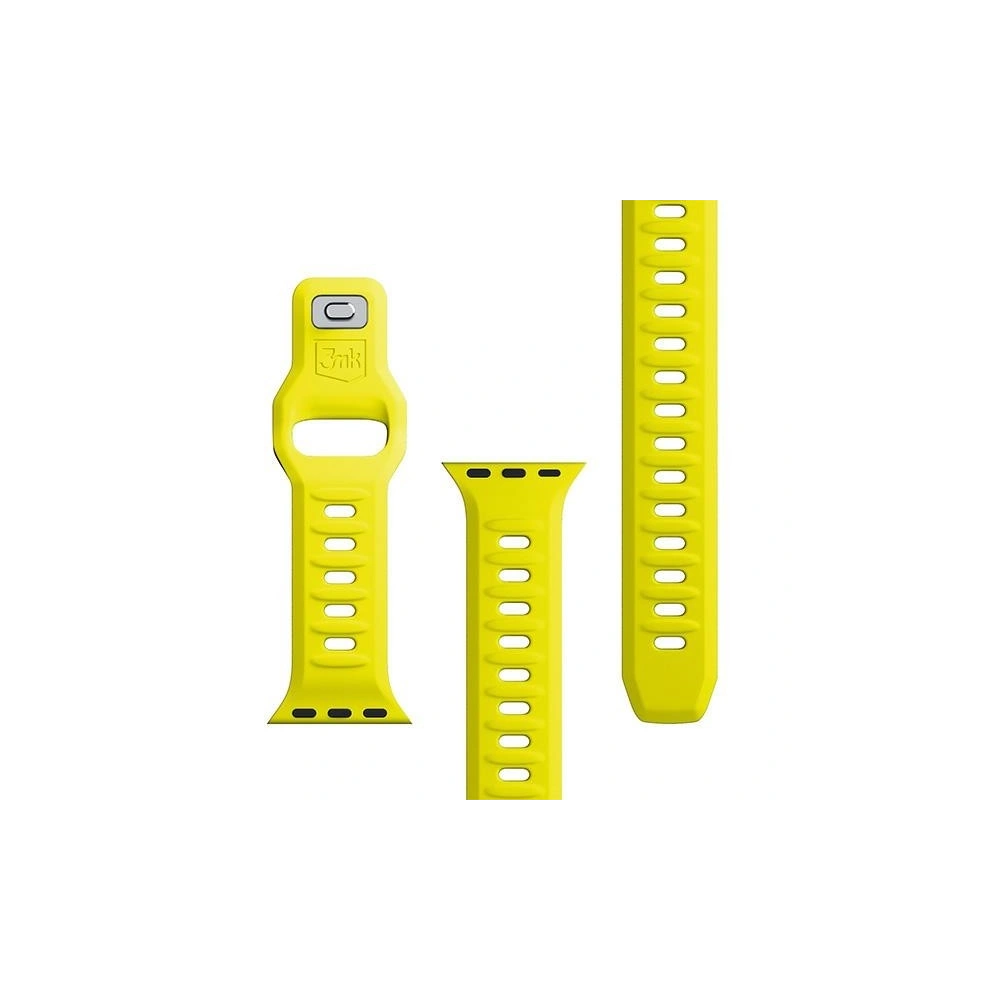 Wholesale 3MK Silicone Watch Strap for Apple Watch 4/5/6/7/8/9/SE/Ultra 42/44/45/49mm yellow - 3MK6254 - {ean13} - Hurt