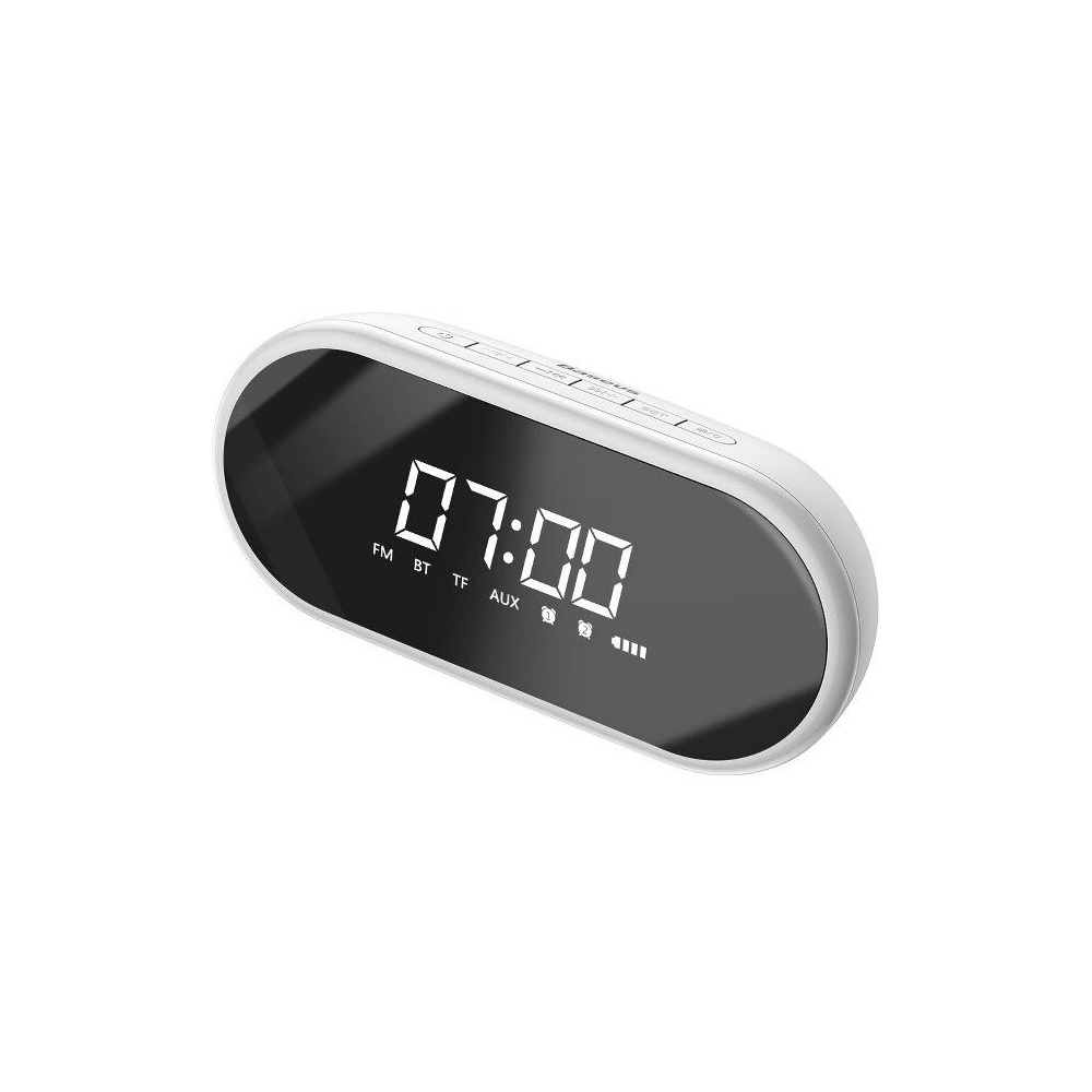 Wholesale Baseus Encok E09 Wireless Bluetooth Speaker with alarm clock and LED lamp White - BSU731WHT - {ean13} - Hurt