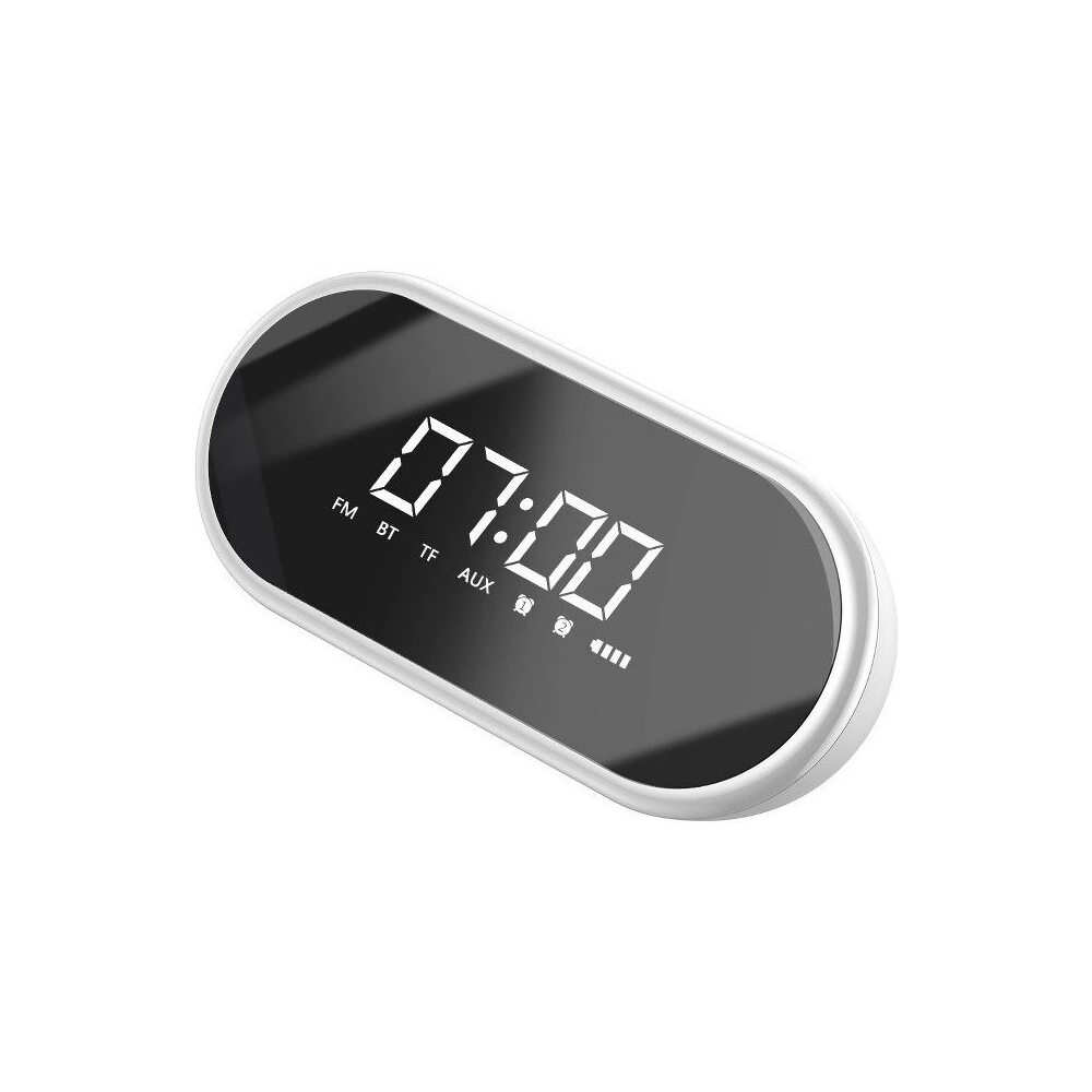 Wholesale Baseus Encok E09 Wireless Bluetooth Speaker with alarm clock and LED lamp White - BSU731WHT - {ean13} - Hurt