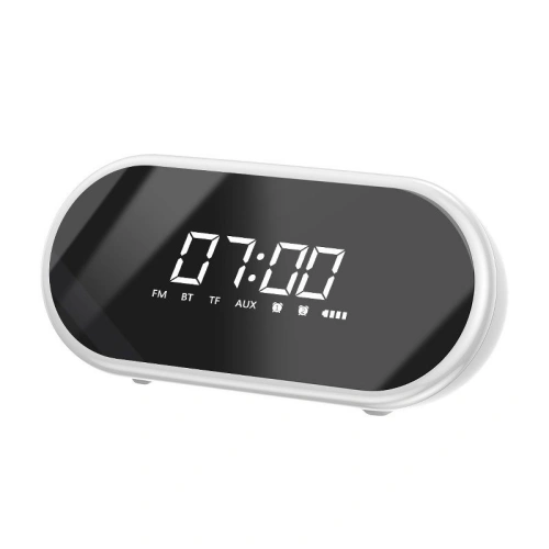 Głośnik bezprzewodowy Bluetooth, zegar Baseus Encok E09 (biały)