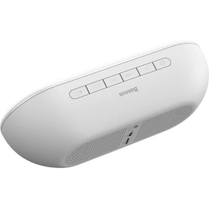 Wholesale Baseus Encok E09 Wireless Bluetooth Speaker with alarm clock and LED lamp White - BSU731WHT - {ean13} - Hurt