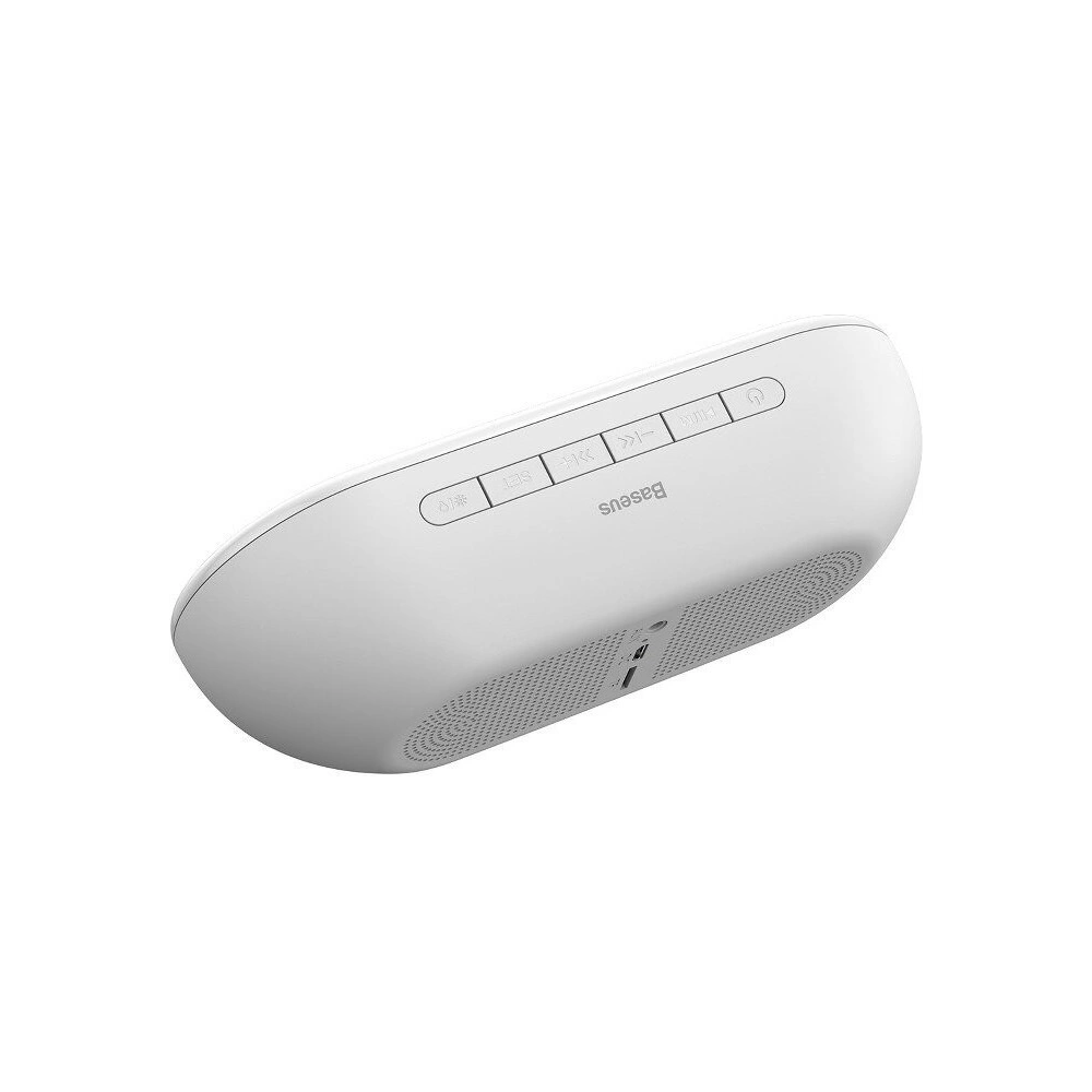 Wholesale Baseus Encok E09 Wireless Bluetooth Speaker with alarm clock and LED lamp White - BSU731WHT - {ean13} - Hurt