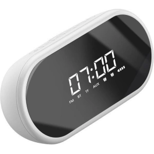 Wholesale Baseus Encok E09 Wireless Bluetooth Speaker with alarm clock and LED lamp White - BSU731WHT - {ean13} - Hurt