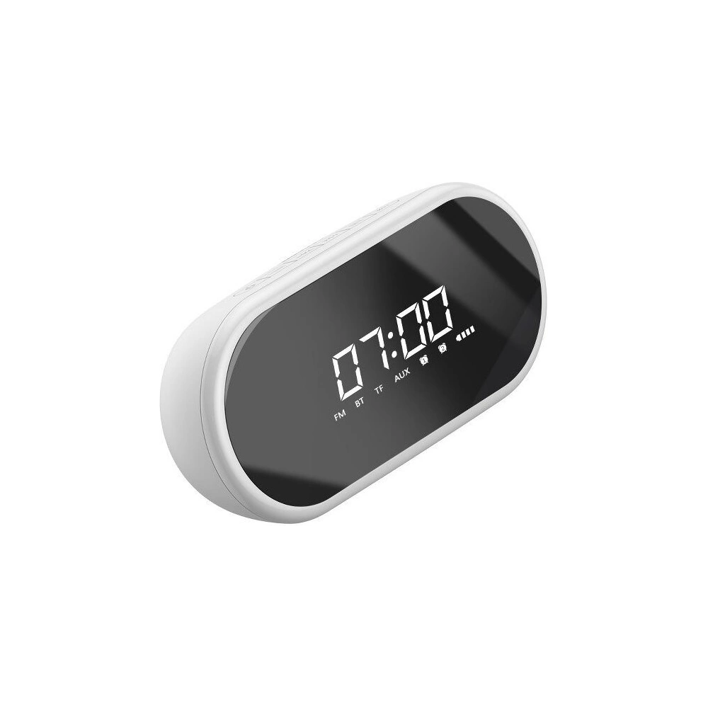 Wholesale Baseus Encok E09 Wireless Bluetooth Speaker with alarm clock and LED lamp White - BSU731WHT - {ean13} - Hurt