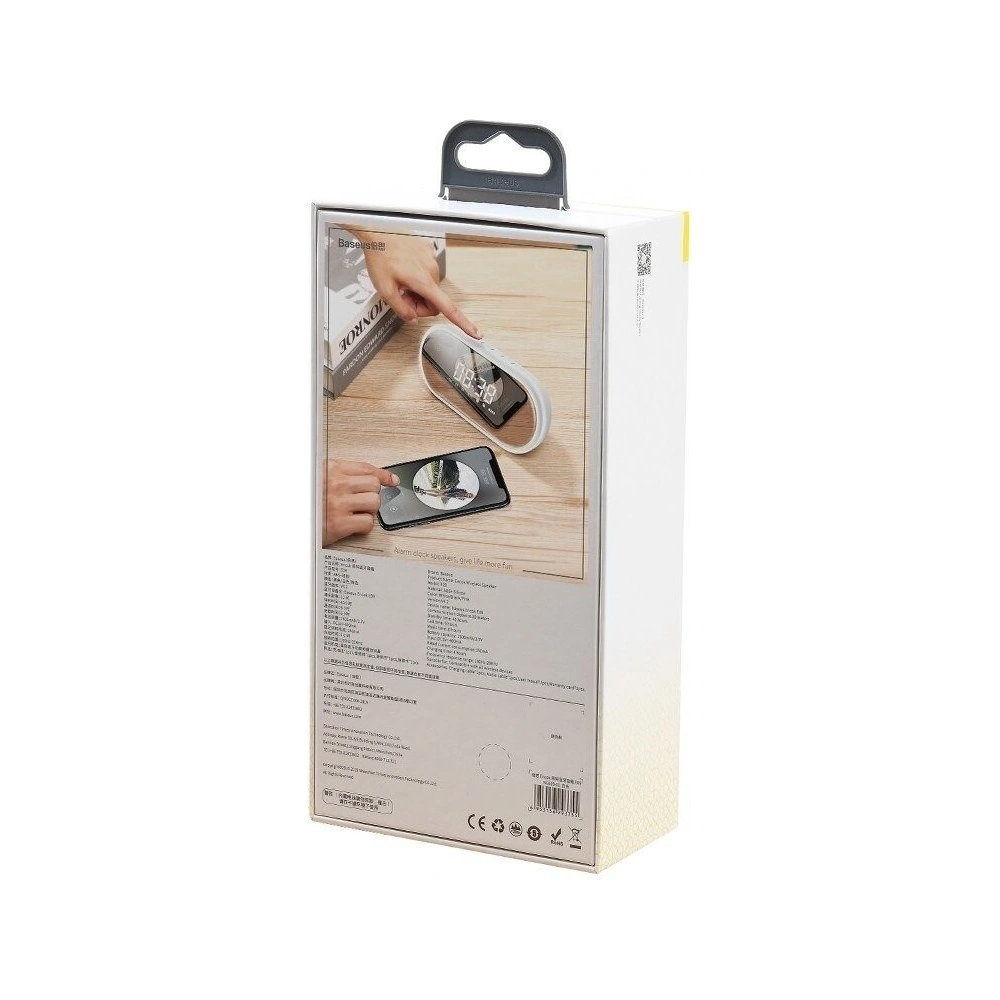 Hurtownia GSM - Difuzor wireless Bluetooth, ceas Baseus Encok E09 (alb) - BSU731WHT - {ean13} - Hurt