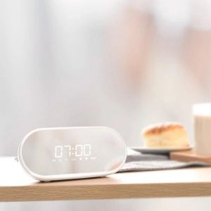 Wholesale Baseus Encok E09 Wireless Bluetooth Speaker with alarm clock and LED lamp White - BSU731WHT - {ean13} - Hurt