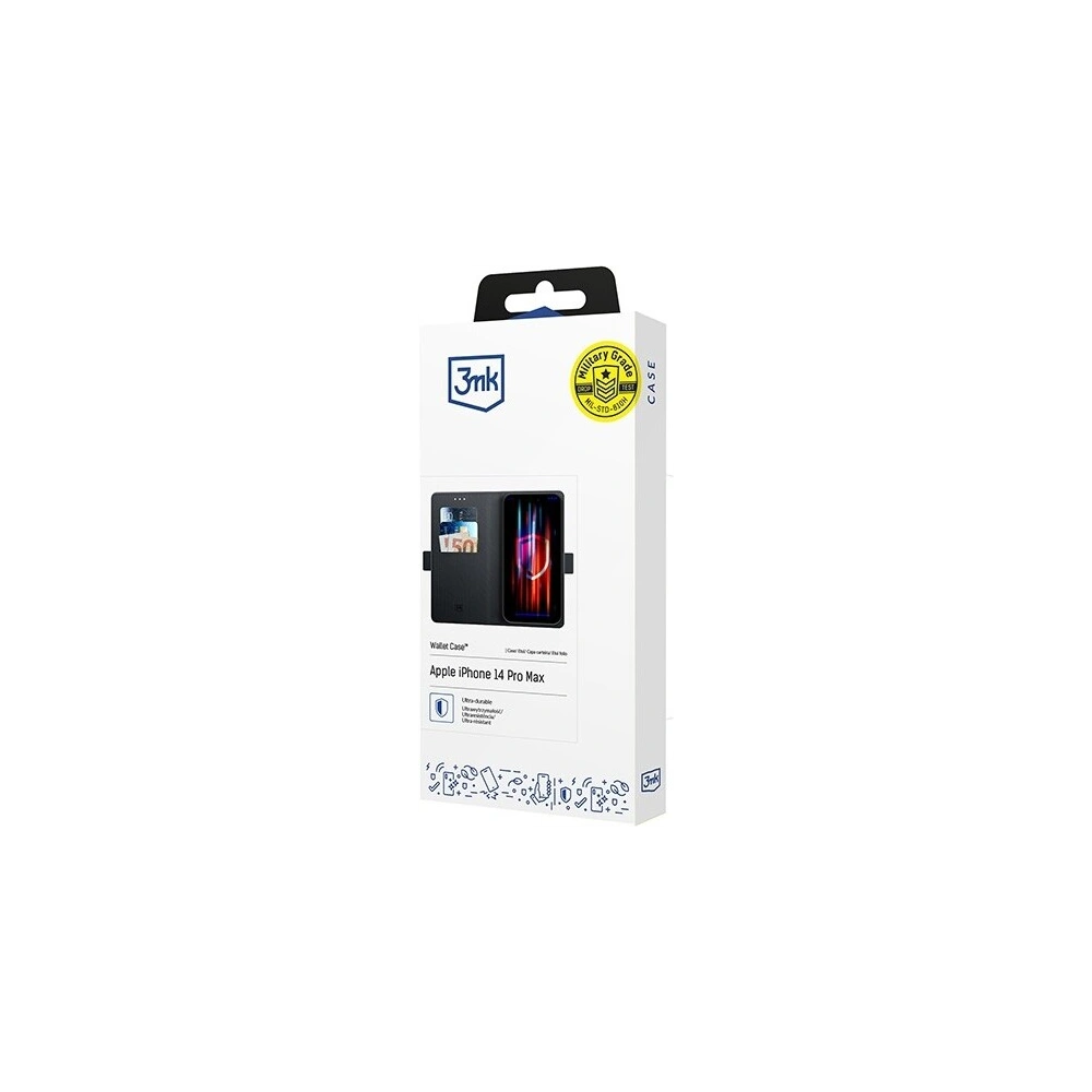 Hurtownia GSM - Case z klapką 3MK Wallet Case Apple iPhone 14 Pro Max schwarz/black - 3MK6281 - {ean13} - Hurt
