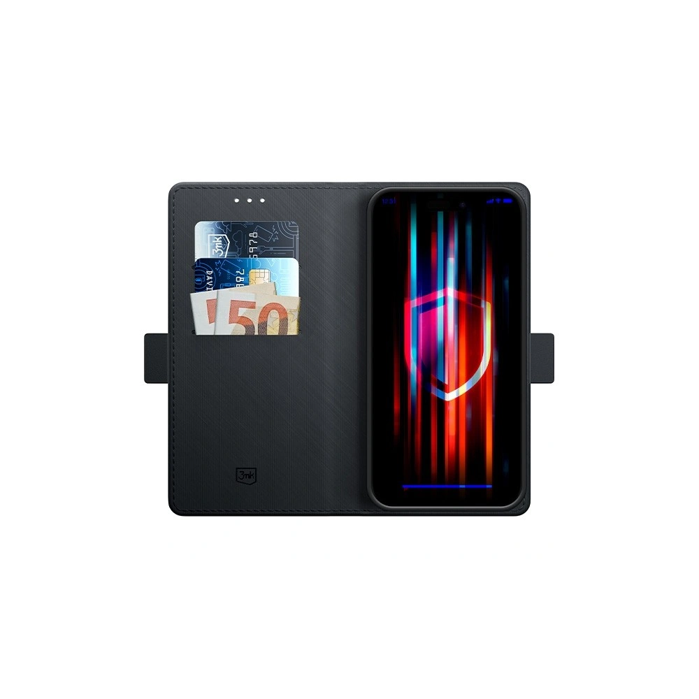 Hurtownia GSM - Etui cu clapă 3MK Wallet Case Apple iPhone 15 negru/black - 3MK6282 - {ean13} - Hurt