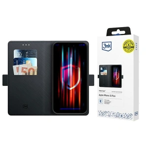 Hurtownia GSM - Etui cu clapetă 3MK Wallet Case Apple iPhone 15 Plus negru/black - 3MK6283 - {ean13} - Hurt