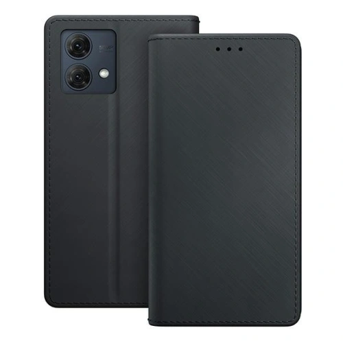 Etui z klapką 3MK Wallet Case Motorola Moto G84 5G czarny/black
