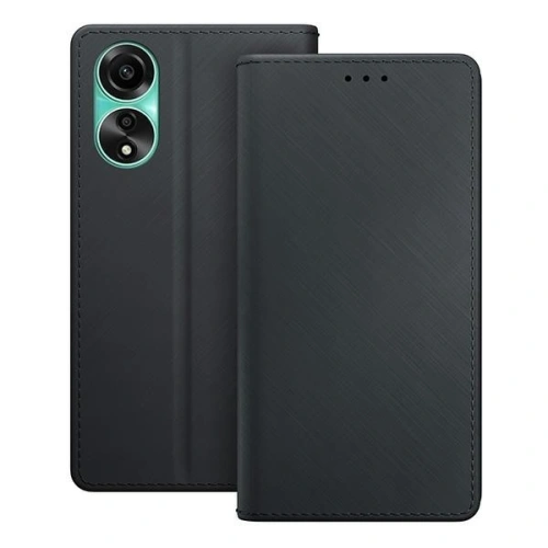 Etui z klapką 3MK Wallet Case Oppo A78 4G czarny/black