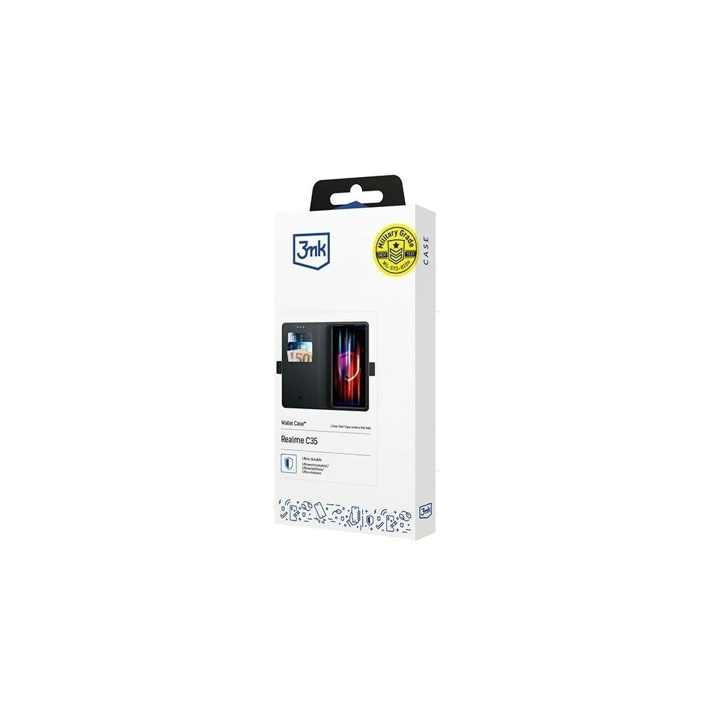 Hurtownia GSM - Etui z klapką 3MK Wallet Case Realme C35 černý/black - 3MK6297 - {ean13} - Hurt