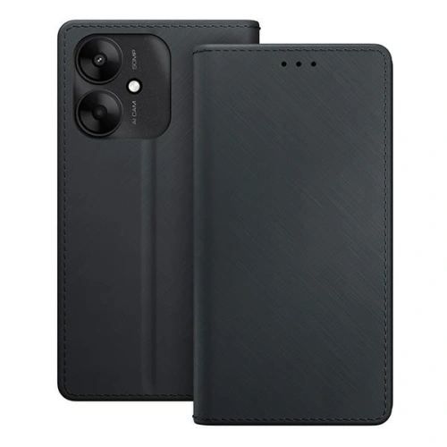 Etui z klapką 3MK Wallet Case Redmi 13C 5G czarny/black - Redmi 13C - 3MK