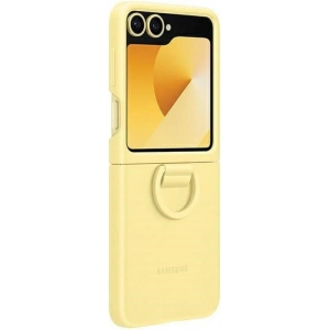 Hurtownia GSM - Case Samsung EF-PF741TYEGWW Galaxy Z Flip 6 Silikonhülle mit Ring gelb/yellow - SMG1123 - {ean13} - Hurt