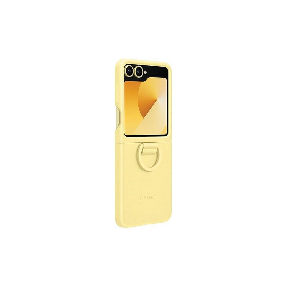 Hurtownia GSM - Etui Samsung EF-PF741TYEGWW Galaxy Z Flip 6 Silicone Case with Ring żółty/yellow - SMG1123 - {ean13} - Hurt