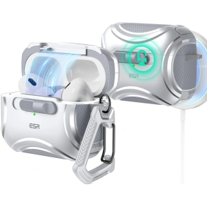 Hurtownia GSM - Etui ESR Cyber FlickLock MagSafe Apple Airpods Pro 1 / 2 Argintiu - ESR819 - {ean13} - Hurt