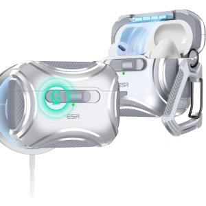 Hurtownia GSM - Etui ESR Cyber FlickLock MagSafe Apple Airpods Pro 1 / 2 Argintiu - ESR819 - {ean13} - Hurt