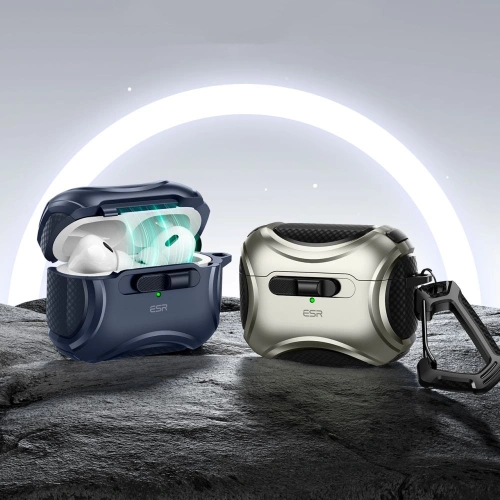 Etui ESR Cyber FlickLock MagSafe Apple Airpods Pro 1 / 2 Blue