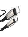 Hurtownia GSM - Kabel USB-C do Lightning Baseus Horizontal Power Delivery, dioda LED, 1m (czarny) - BSU744BLK - {ean13} - Hurt