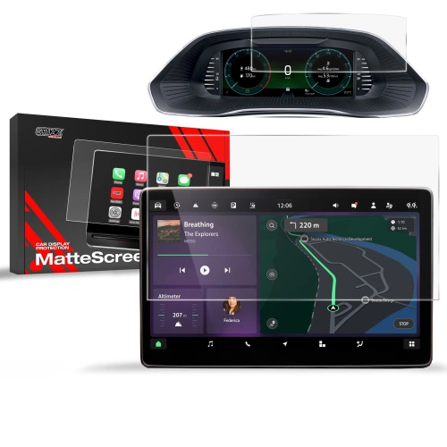 Folia matowa GrizzGlass CarDisplay Protection do Skoda Octavia 4 13" 2024-2025 [2w1]