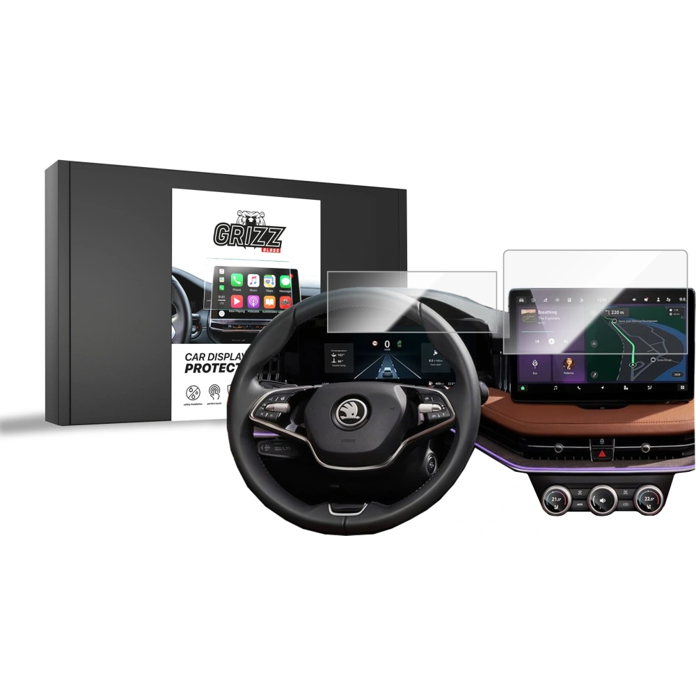 Hurtownia GSM - Cserép fólia GrizzGlass CarDisplay védelem Skoda Superb 4 10" 2024 [2w1] - GRZ10482 - {ean13} - Hurt