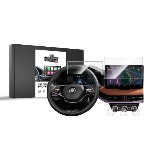 Folia ceramiczna GrizzGlass CarDisplay Protection do Skoda Kodiaq 2 10" 2024-2025 [5w1]