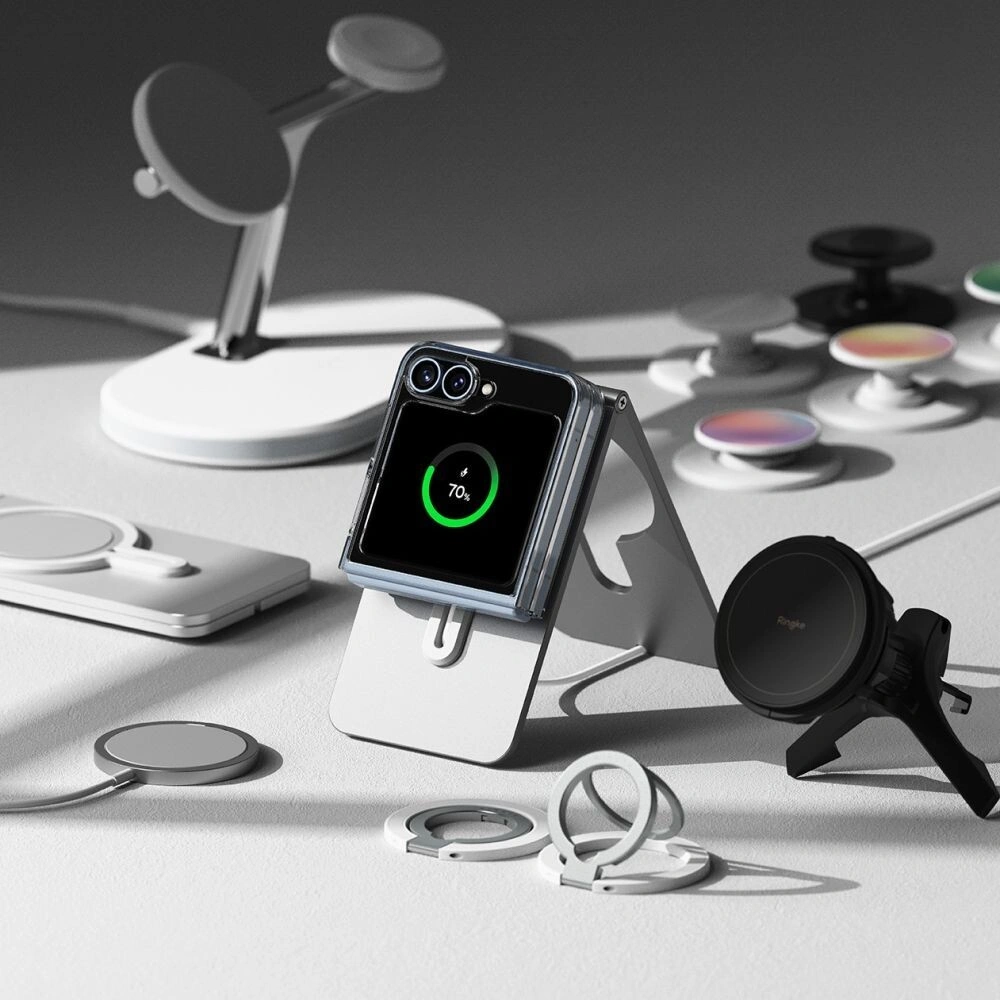 Wholesale Ringke Fusion Magnetic MagSafe Samsung Galaxy Z Flip 6 Clear - RGK1995 - {ean13} - Hurt