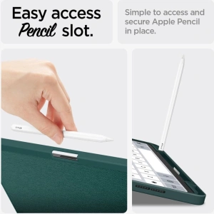 Hurtownia GSM - Etui Spigen Urban Fit Apple iPad Air 13" 2024 (a 6-a generație) Verde Întunecat - SPN3448 - {ean13} - Hurt