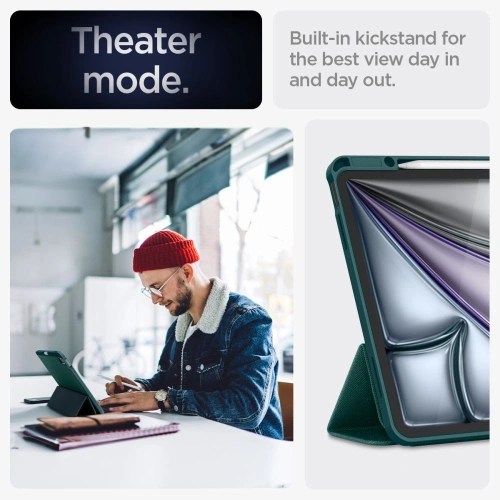 Etui Spigen Urban Fit Apple iPad Air 13" 2024 (6. generacji) Midnight Green