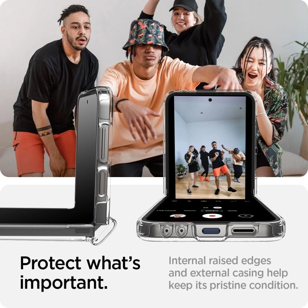 Hurtownia GSM - Etui Spigen Ultra Hybrid Pro Samsung Galaxy Z Flip 6 Crystal Clear - SPN3449 - {ean13} - Hurt