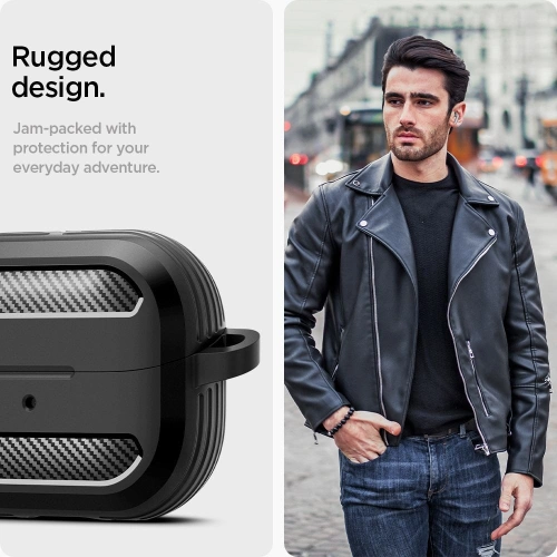 Etui Spigen Rugged Armor Samsung Galaxy Buds 3 / 3 FE / 3 Pro Matte Black