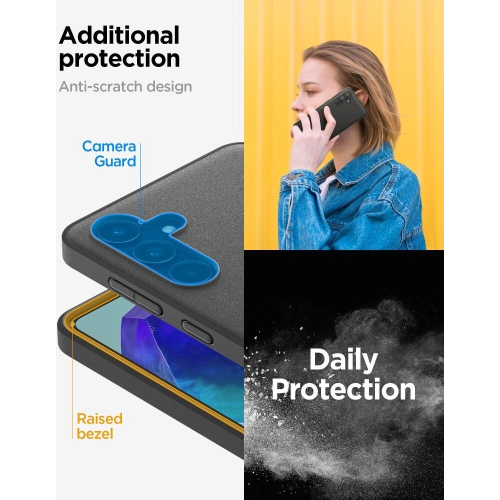 Hurtownia GSM - Etui Spigen Essential SandBlast Samsung Galaxy M55 5G Negru Mat - SPN3451 - {ean13} - Hurt