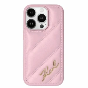 Hurtownia GSM - Etui Karl Lagerfeld KLHCP15MPQDSMGP Apple iPhone 15 Plus / 14 Plus hardcase Diagonal Quilted Script roz/pink - KLD2106 - {ean13} - Hurt