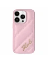 Hurtownia GSM - Etui Karl Lagerfeld KLHCP15SPQDSMGP Apple iPhone 15 / 14 / 13 hardcase Diagonal Quilted Script rozie/pink - KLD2108 - {ean13} - Hurt