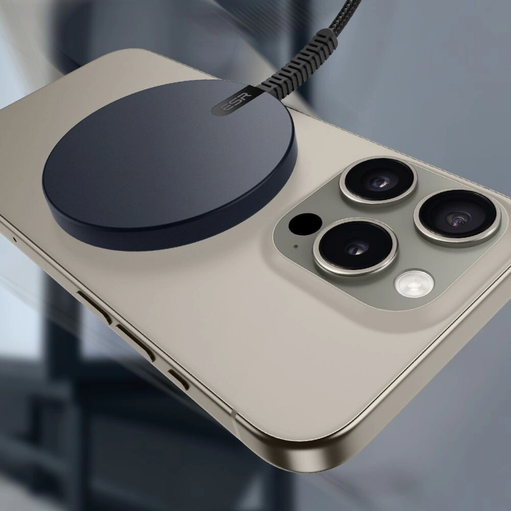 Hurtownia GSM - Încărcător inductiv ESR HaloLock QI2 Mini Magnetic MagSafe Wireless Charger 15W Negru - ESR821 - {ean13} - Hurt
