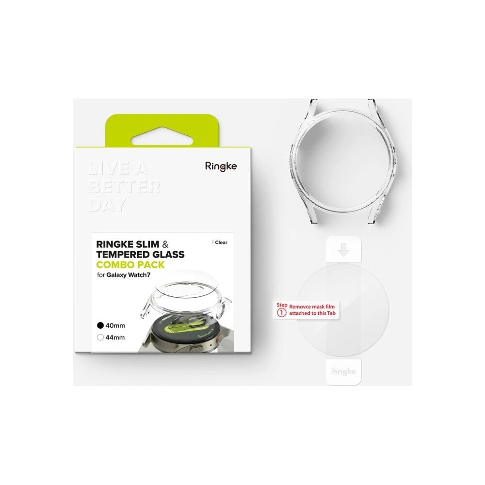 Hurtownia GSM - Etui + üveg Ringke Slim & Tempered Glass Galaxy Watch 7 40mm Clear - RGK1997 - {ean13} - Hurt
