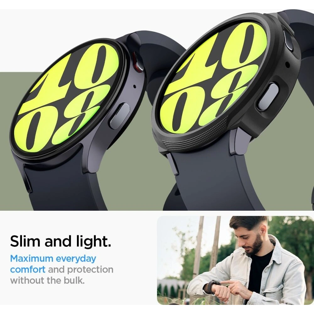 Hurtownia GSM - Case Spigen Liquid Air Samsung Galaxy Watch 7 44mm Matt Schwarz - SPN3454 - {ean13} - Hurt