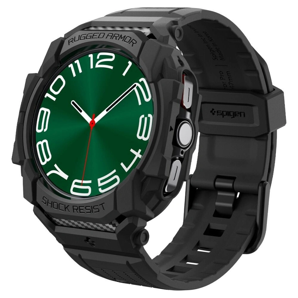 Wholesale Spigen Rugged Armor Pro Samsung Galaxy Watch Ultra 47mm Matte Black - SPN3457 - {ean13} - Hurt